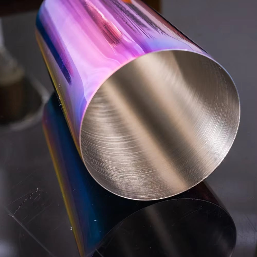 5Pcs Stainless Steel Cocktail Shaker Bar Set,Rainbow Boston Shaker Bartender Kit Mixed Drink Shaker Wine Martini Party Bar Tools