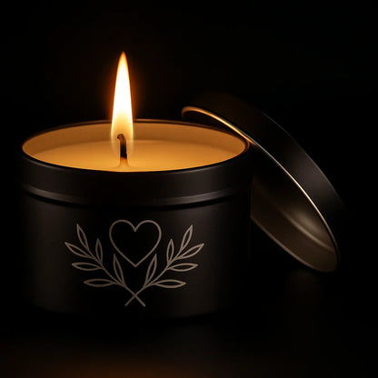 Aroma Candle French Linen -Peony Rose - French Pine with Tin Customized Engraving