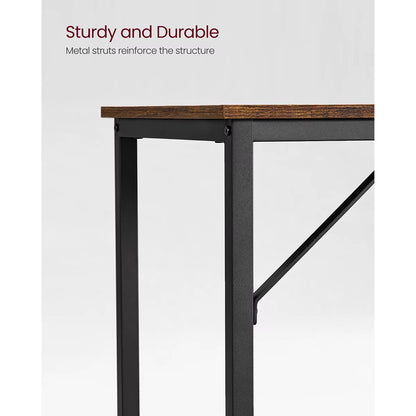 Computer Desk, Small Office Desk and Workstation, Work Desk for Home Office, Study, Bedroom, 50 X 100 X 76 Cm