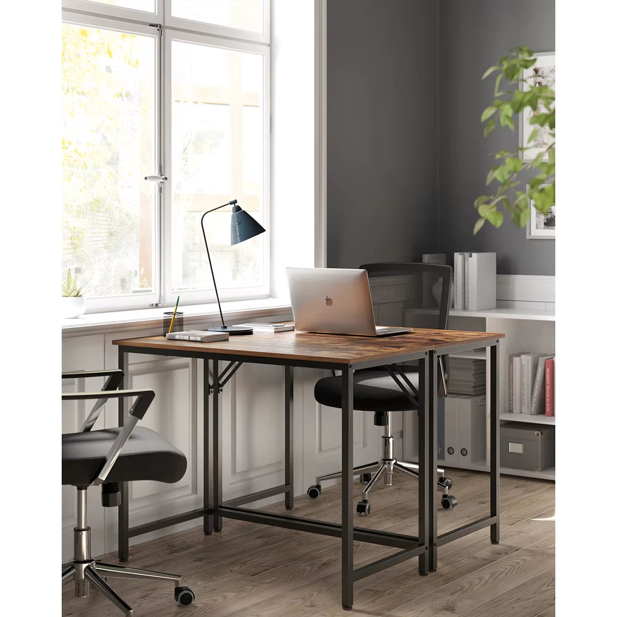 Computer Desk, Small Office Desk and Workstation, Work Desk for Home Office, Study, Bedroom, 50 X 100 X 76 Cm