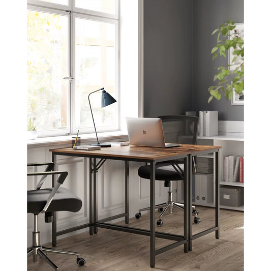 Computer Desk, Small Office Desk and Workstation, Work Desk for Home Office, Study, Bedroom, 50 X 100 X 76 Cm