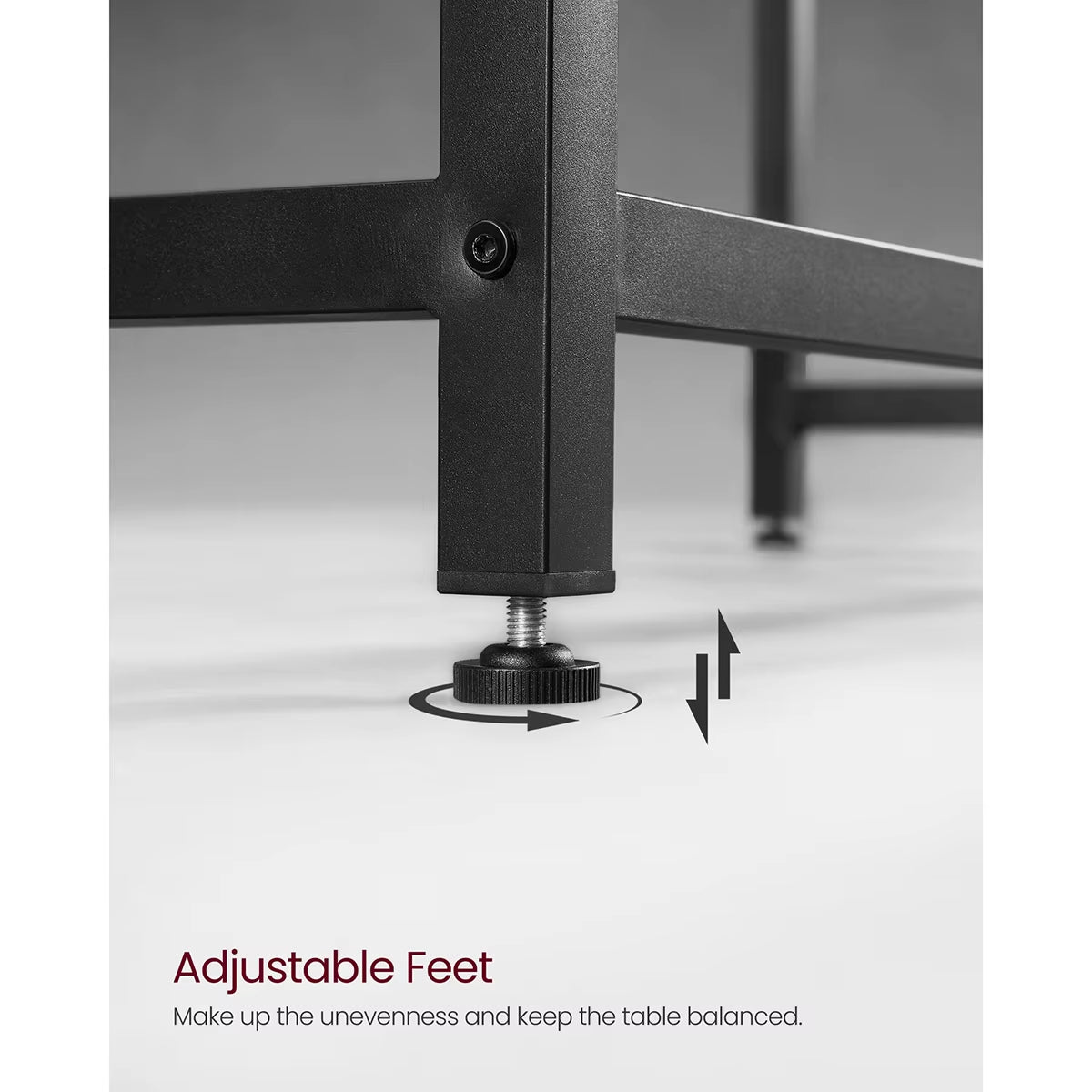 Computer Desk, Small Office Desk and Workstation, Work Desk for Home Office, Study, Bedroom, 50 X 100 X 76 Cm